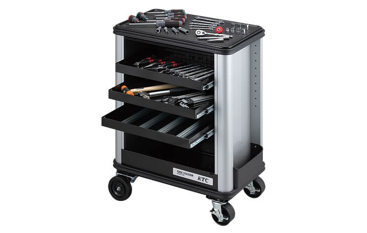 工具が入ったキャディ